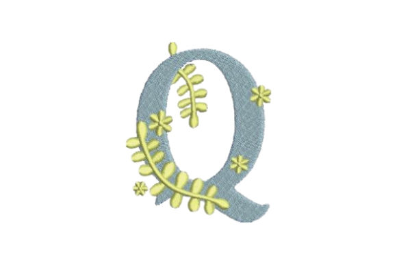 A Designer's Look at the Floral Alphabet Q Monogram