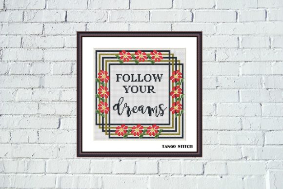 A Designer's Review: The Follow Your Dreams Floral Cross Stitch