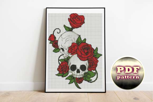 A Real Seller's Look at Skull and Roses Cross Stitch