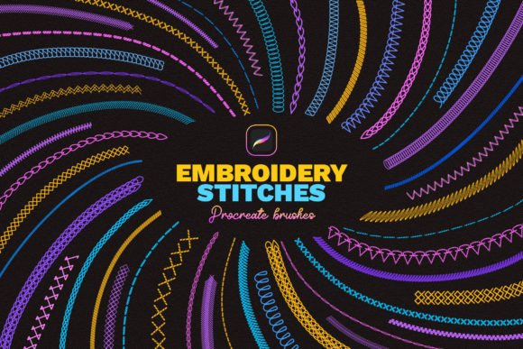 A Realistic Embroidery Brush Set for Creative Fabrica Designers