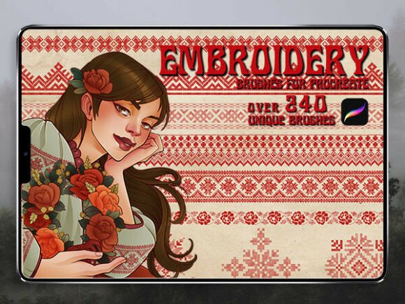 An Embroidery Designer's Review of Slavic Embroidery Brush Stamps