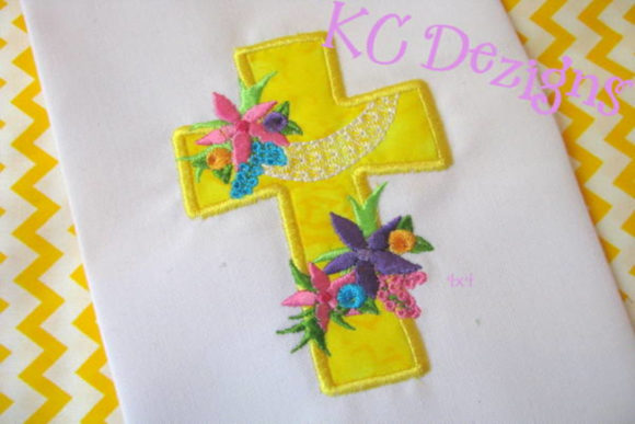 Cross with Flowers Applique: A Design Review for Business Use