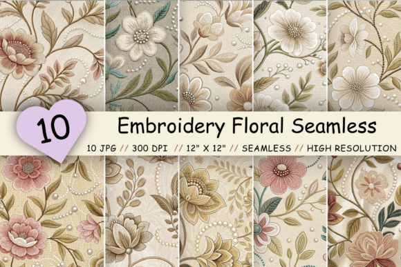 Embroidery Floral Seamless Pattern Design Review