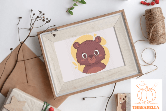 Reviewing Bear Cross-Stitch Pattern for Seasonal Product Collections