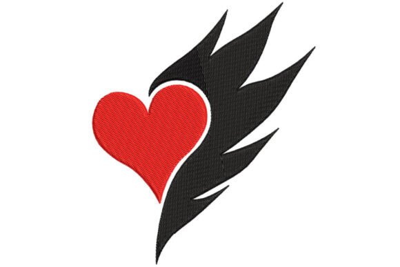 Testing the Creative Fabrica Heart Embroidery Design for Real Projects
