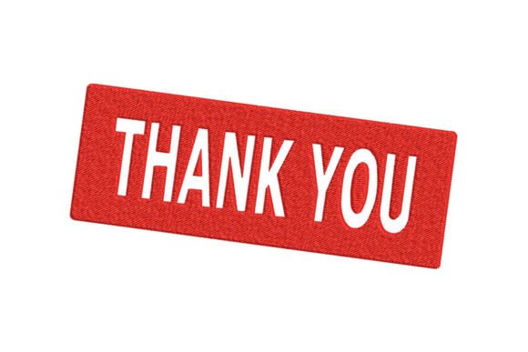 Thank You Embroidery Design: A Craft Fair Star