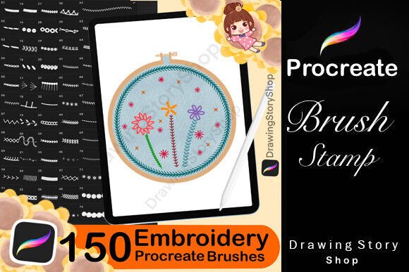 Unveiling 150 Procreate Embroidery Brushes for Personalized Gifts